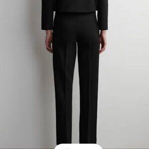 COS Fluid Tailored Black Trousers NWT Size 44 Minimal Wide Leg Pants